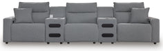 Modmax II Power Reclining Sectional with Audio Consoles - Massey's Furniture Barn (Watertown, NY) 