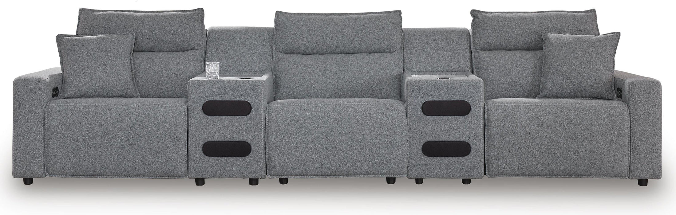 Modmax II Reclining Sectional with Audio Consoles - Massey's Furniture Barn (Watertown, NY) 