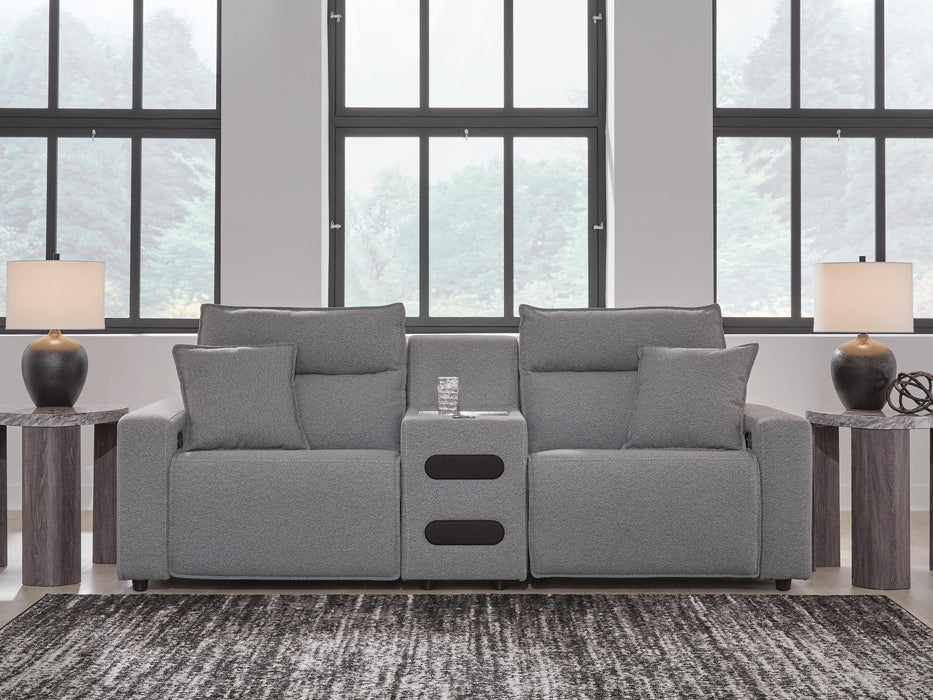 Modmax II Power Reclining Sectional with Audio Console - Massey's Furniture Barn (Watertown, NY) 