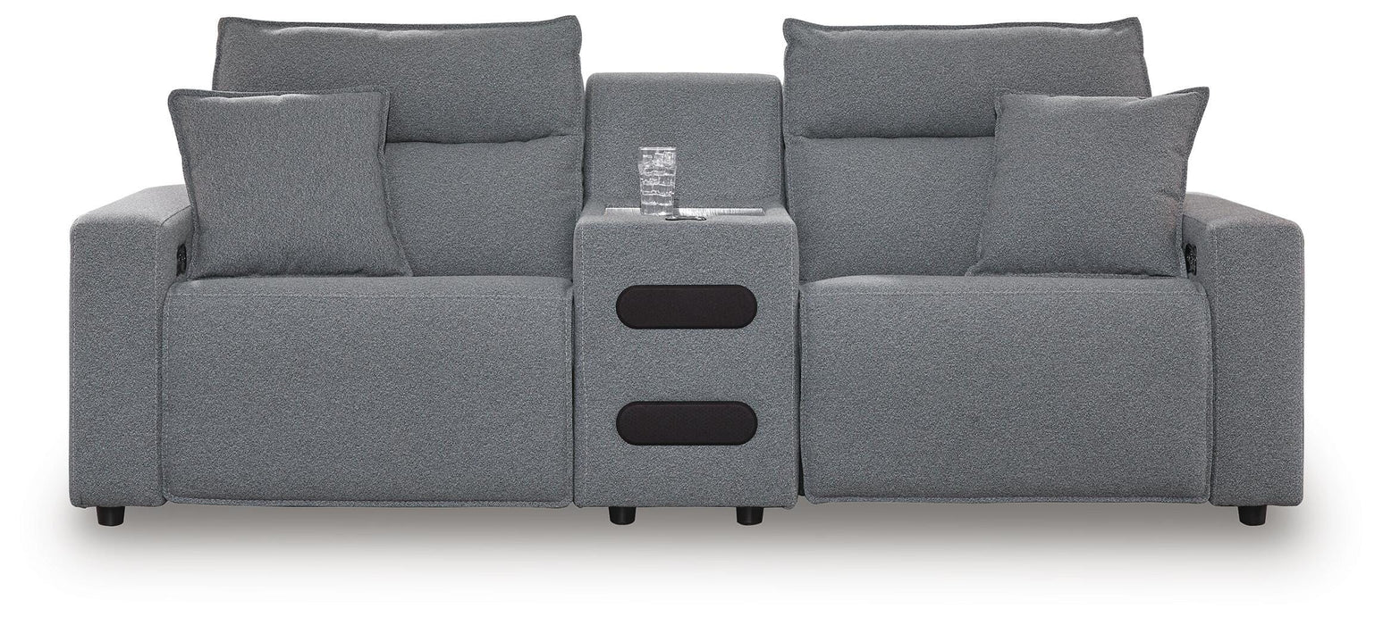 Modmax II Power Reclining Sectional with Audio Console - Massey's Furniture Barn (Watertown, NY) 