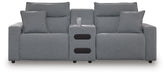 Modmax II Power Reclining Sectional with Audio Console - Massey's Furniture Barn (Watertown, NY) 