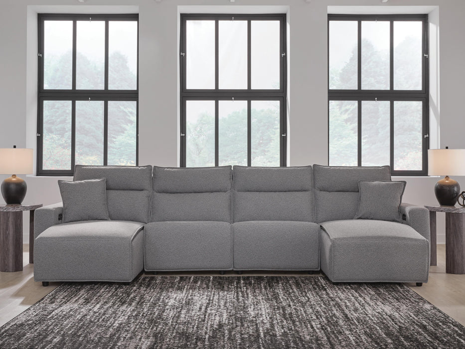 Modmax II Power Reclining Sectional with Chaise - Massey's Furniture Barn (Watertown, NY) 
