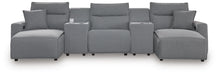 Modmax II Power Reclining Sectional with Chaise and Consoles - Massey's Furniture Barn (Watertown, NY) 