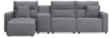 Modmax II Reclining Sectional with Chaise and Console - Massey's Furniture Barn (Watertown, NY) 