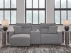 Modmax II Power Reclining Sectional with Chaise and Console - Massey's Furniture Barn (Watertown, NY) 