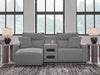 Modmax II Power Reclining Sectional with Chaise and Audio Console - Massey's Furniture Barn (Watertown, NY) 