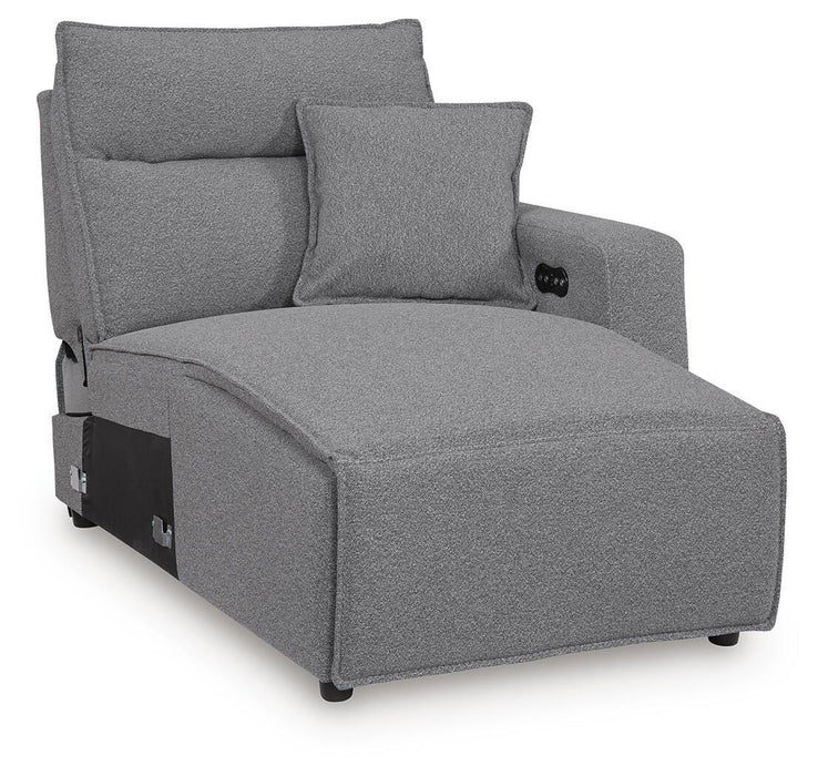 Modmax II Power Reclining Sectional with Chaise and Audio Console - Massey's Furniture Barn (Watertown, NY) 