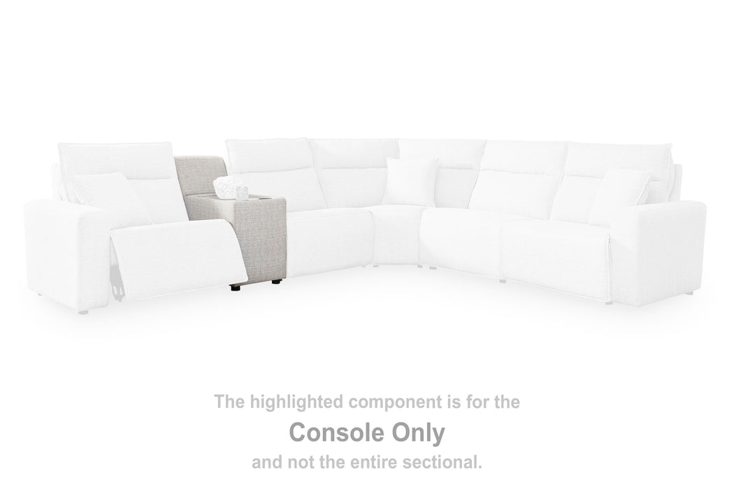 Modmax II Power Reclining Sectional with Chaise and Console - Massey's Furniture Barn (Watertown, NY) 