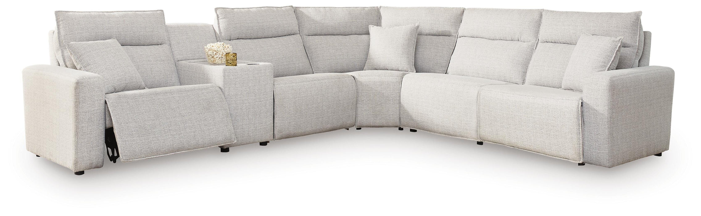Modmax II Power Reclining Sectional with Console - Massey's Furniture Barn (Watertown, NY) 