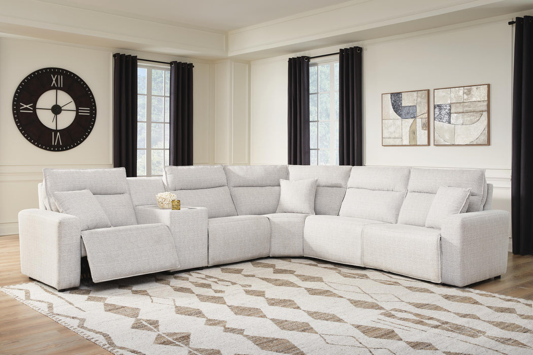 Modmax II Power Reclining Sectional with Console - Massey's Furniture Barn (Watertown, NY) 