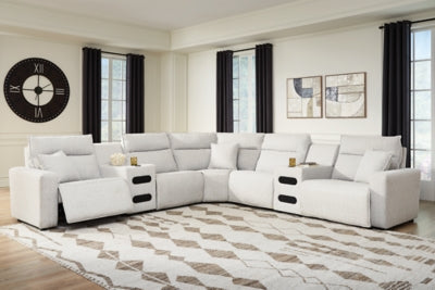 Modmax II Power Reclining Sectional with Audio Consoles - Massey's Furniture Barn (Watertown, NY) 