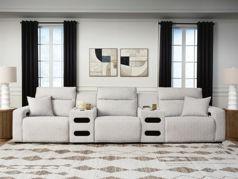 Modmax II Power Reclining Sectional with Audio Consoles - Massey's Furniture Barn (Watertown, NY) 