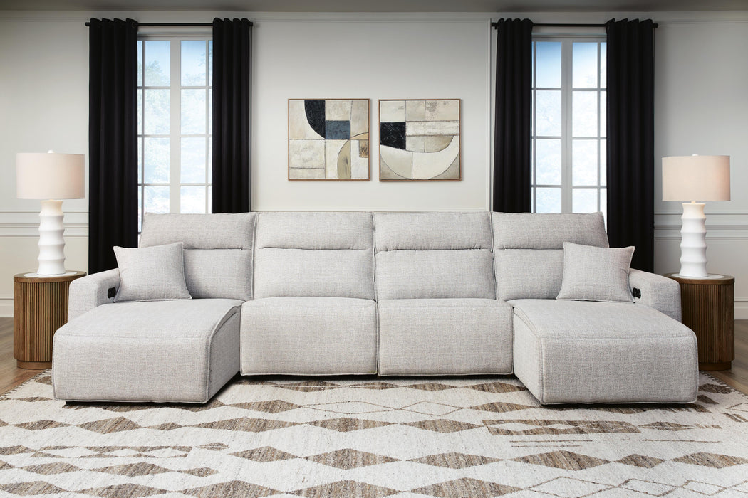 Modmax II Reclining Sectional with Double Chaise - Massey's Furniture Barn (Watertown, NY) 
