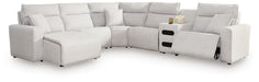 Modmax II Reclining Sectional with Chaise and Audio Console - Massey's Furniture Barn (Watertown, NY) 