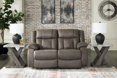 First Base Reclining Loveseat - Massey's Furniture Barn (Watertown, NY) 