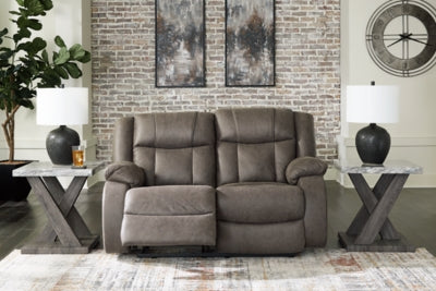 First Base Reclining Loveseat - Massey's Furniture Barn (Watertown, NY) 