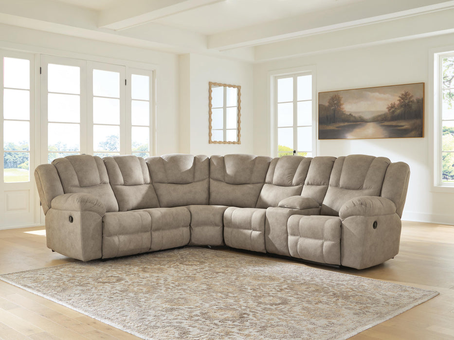 Ravenswaye Reclining Sectional with Console - Massey's Furniture Barn (Watertown, NY) 