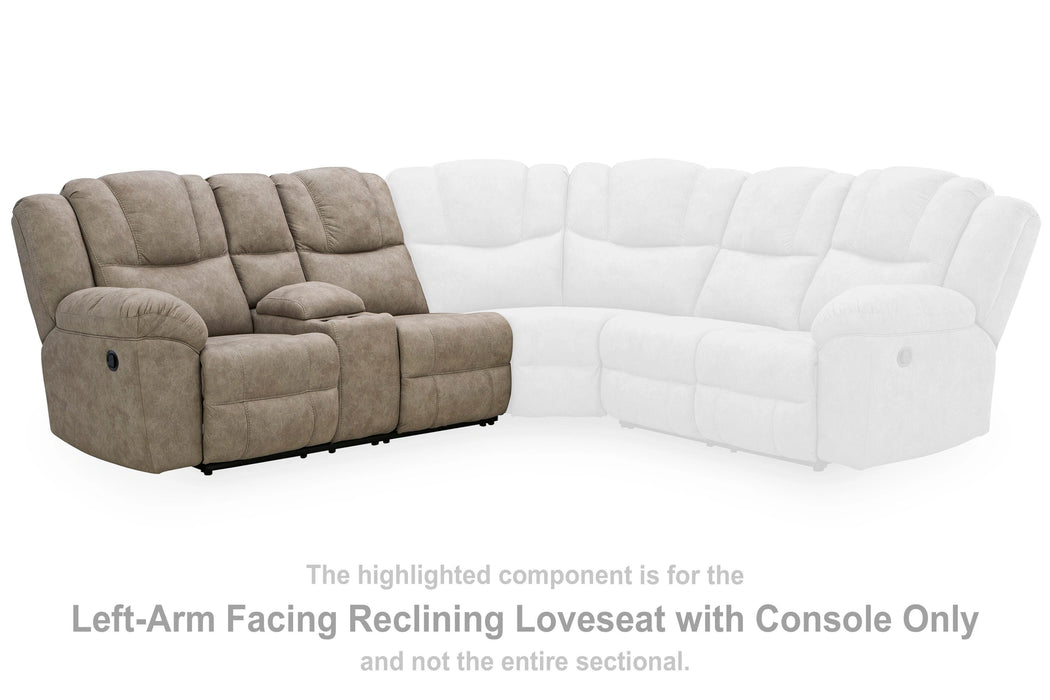 Ravenswaye Reclining Sectional with Console - Massey's Furniture Barn (Watertown, NY) 
