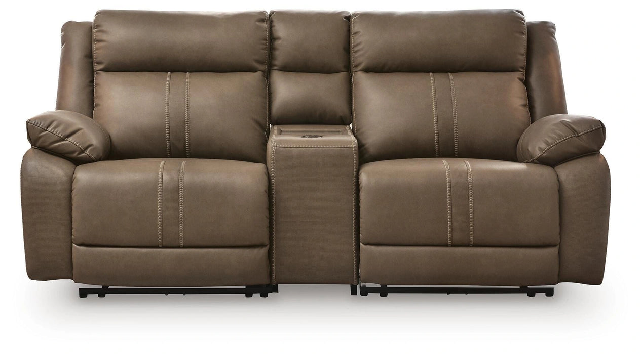 Max-Media Power Reclining Sectional Loveseat with Audio Console - Massey's Furniture Barn (Watertown, NY) 