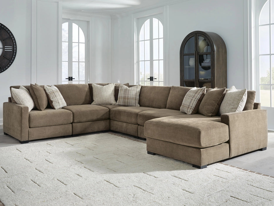 Camellia-Court Sectional with Chaise - Massey's Furniture Barn (Watertown, NY) 