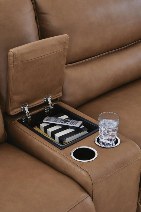 Silverbrooke Reclining Sectional with Double Chaise and Storage Consoles