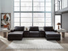Modmax II Double Chaise Sectional with Audio Consoles - Massey's Furniture Barn (Watertown, NY) 