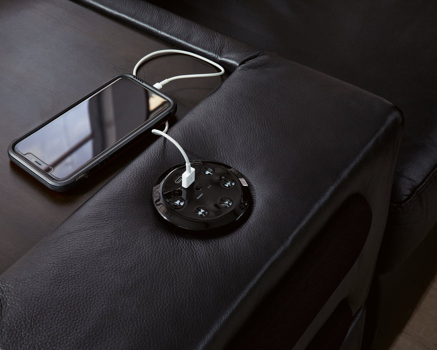 Modmax II Sectional with Chaise and Audio Consoles - Massey's Furniture Barn (Watertown, NY) 