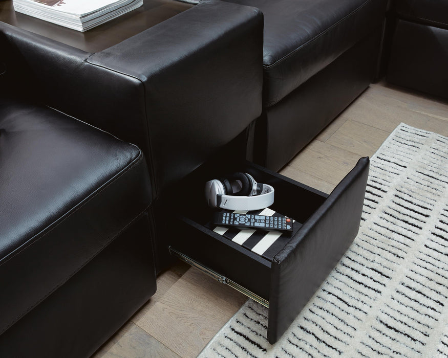 Modmax II Sectional with Chaise and Storage Consoles - Massey's Furniture Barn (Watertown, NY) 