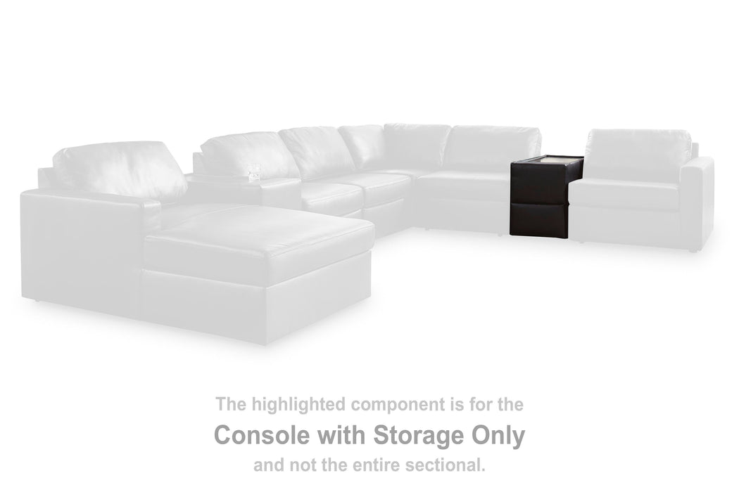 Modmax II Sectional with Chaise and Storage Consoles - Massey's Furniture Barn (Watertown, NY) 