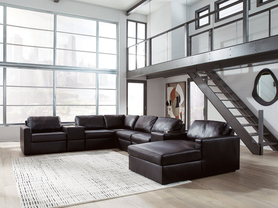 Modmax II Sectional with Chaise and Storage Consoles - Massey's Furniture Barn (Watertown, NY) 