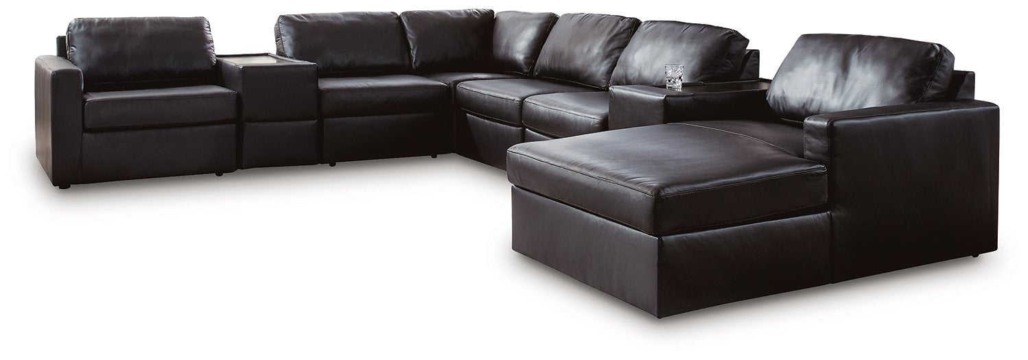 Modmax II Sectional with Chaise and Storage Consoles - Massey's Furniture Barn (Watertown, NY) 