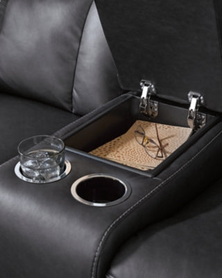Mackmenville Reclining Loveseat with Console - Massey's Furniture Barn (Watertown, NY) 