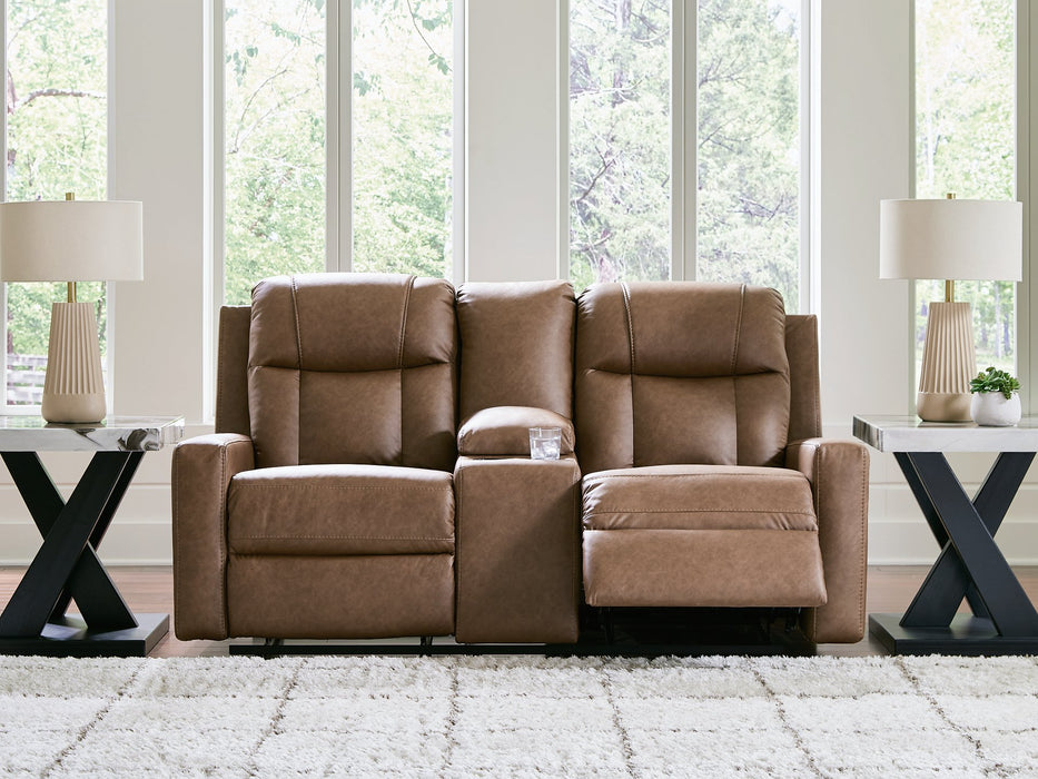 Mackmenville Reclining Loveseat with Console - Massey's Furniture Barn (Watertown, NY) 
