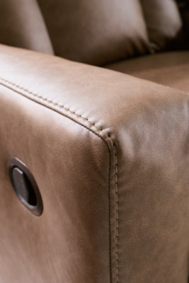 Mackmenville Reclining Loveseat with Console - Massey's Furniture Barn (Watertown, NY) 