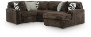 Midnight-Madness Sectional with Chaise - Massey's Furniture Barn (Watertown, NY) 