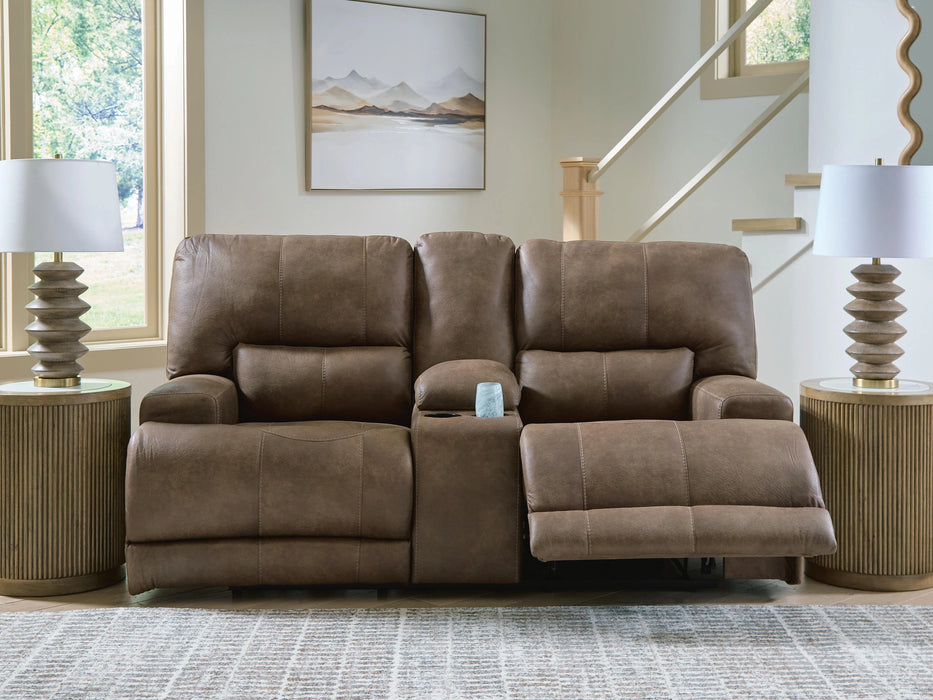 Time-Piece Power Reclining Loveseat with Console