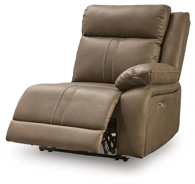 Max-Media Power Reclining Sectional Loveseat - Massey's Furniture Barn (Watertown, NY) 