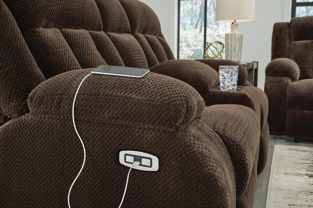 Greely Bend Power Reclining Loveseat with Console