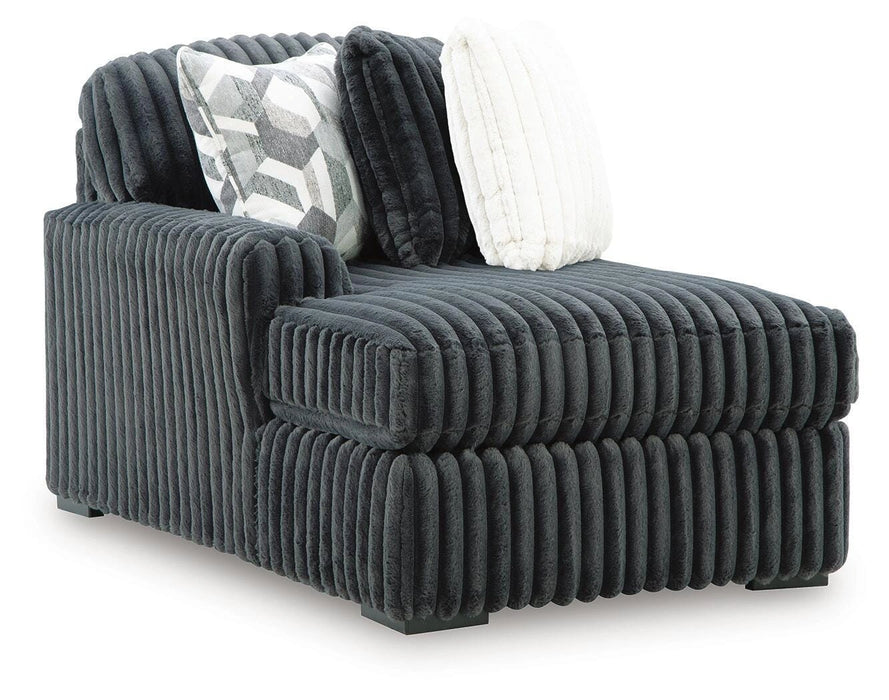 Midnight-Madness Sectional with Chaise - Massey's Furniture Barn (Watertown, NY) 