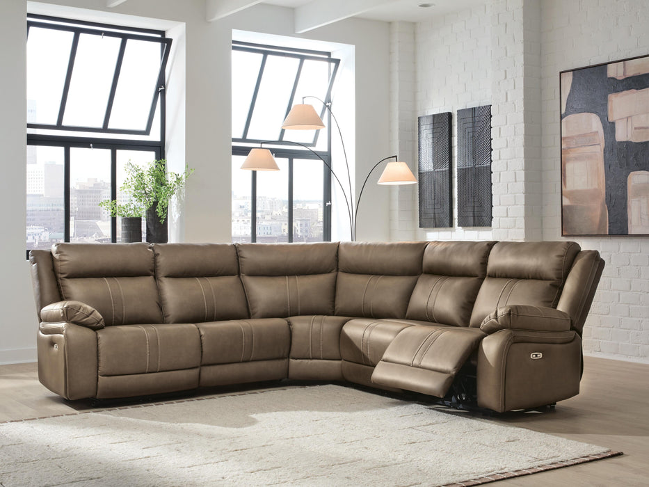 Max-Media Power Reclining Sectional - Massey's Furniture Barn (Watertown, NY) 