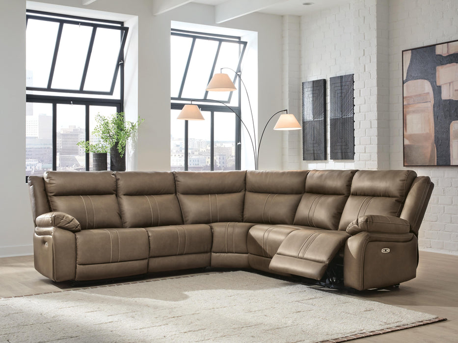 Max-Media Power Reclining Sectional - Massey's Furniture Barn (Watertown, NY) 