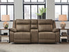 Max-Media Power Reclining Sectional Loveseat with Audio Console - Massey's Furniture Barn (Watertown, NY) 