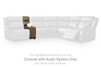 Max-Media Power Reclining Sectional with Audio Console - Massey's Furniture Barn (Watertown, NY) 