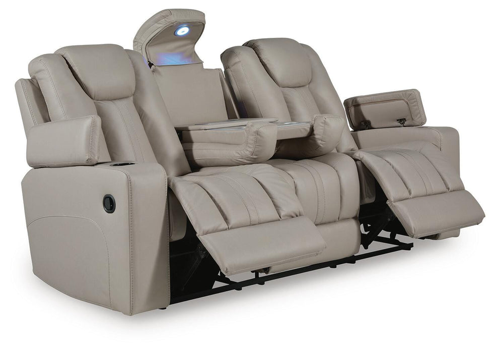 Next Move Reclining Sofa with Drop Down Table - Massey's Furniture Barn (Watertown, NY) 