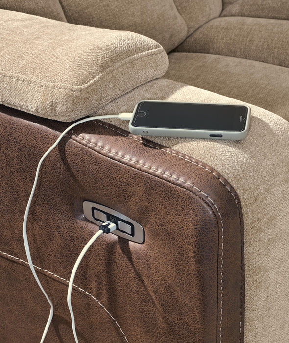 Ultimax Power Reclining Loveseat with Console - Massey's Furniture Barn (Watertown, NY) 