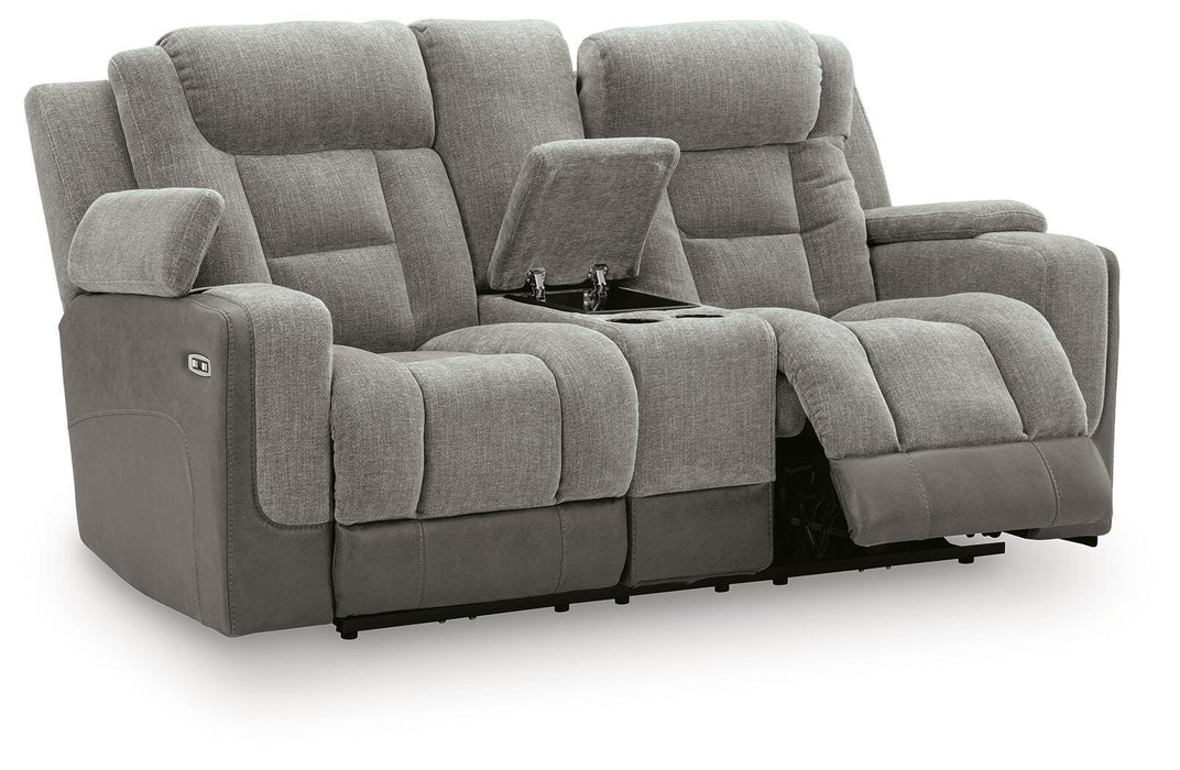Ultimax Power Reclining Loveseat with Console - Massey's Furniture Barn (Watertown, NY) 