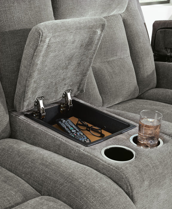 Ultimax Power Reclining Loveseat with Console - Massey's Furniture Barn (Watertown, NY) 
