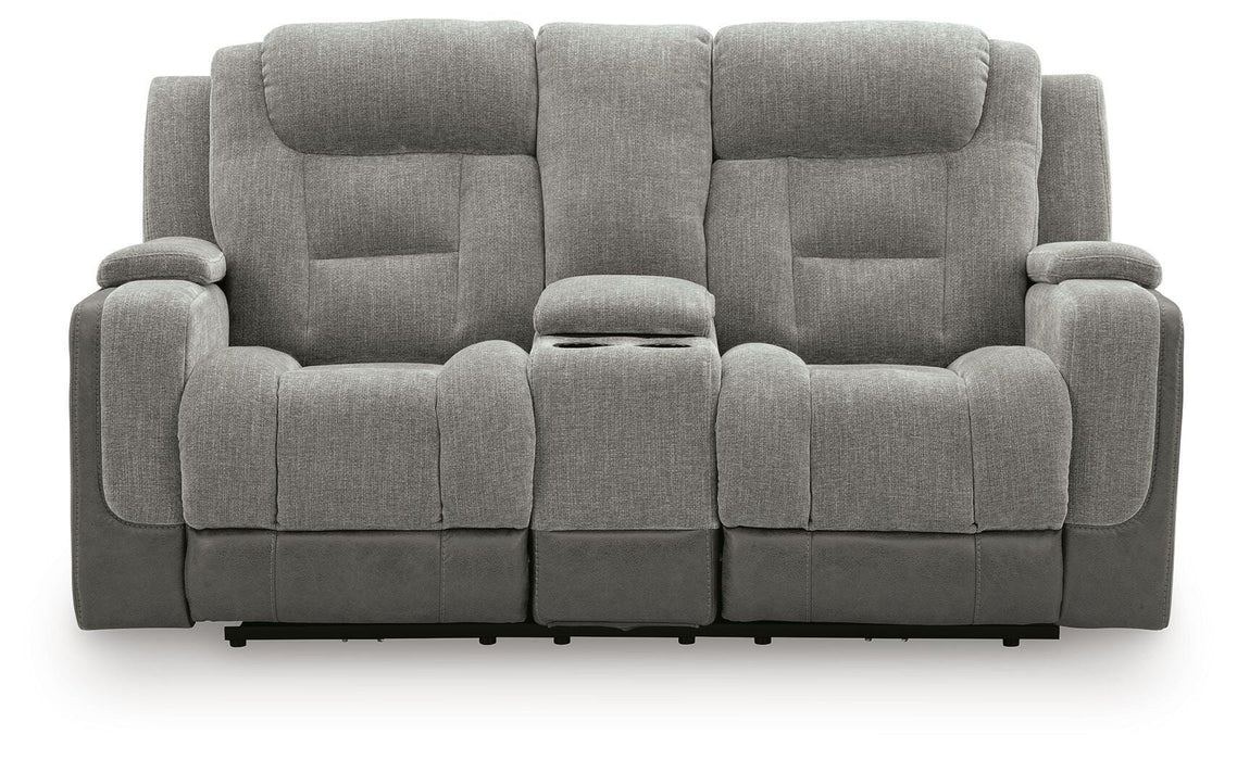 Ultimax Power Reclining Loveseat with Console - Massey's Furniture Barn (Watertown, NY) 
