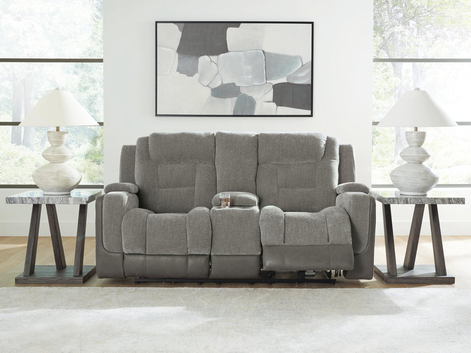 Ultimax Power Reclining Loveseat with Console - Massey's Furniture Barn (Watertown, NY) 