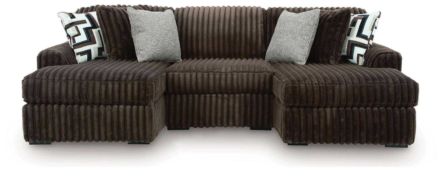 Midnight-Madness Sectional with Chaise - Massey's Furniture Barn (Watertown, NY) 